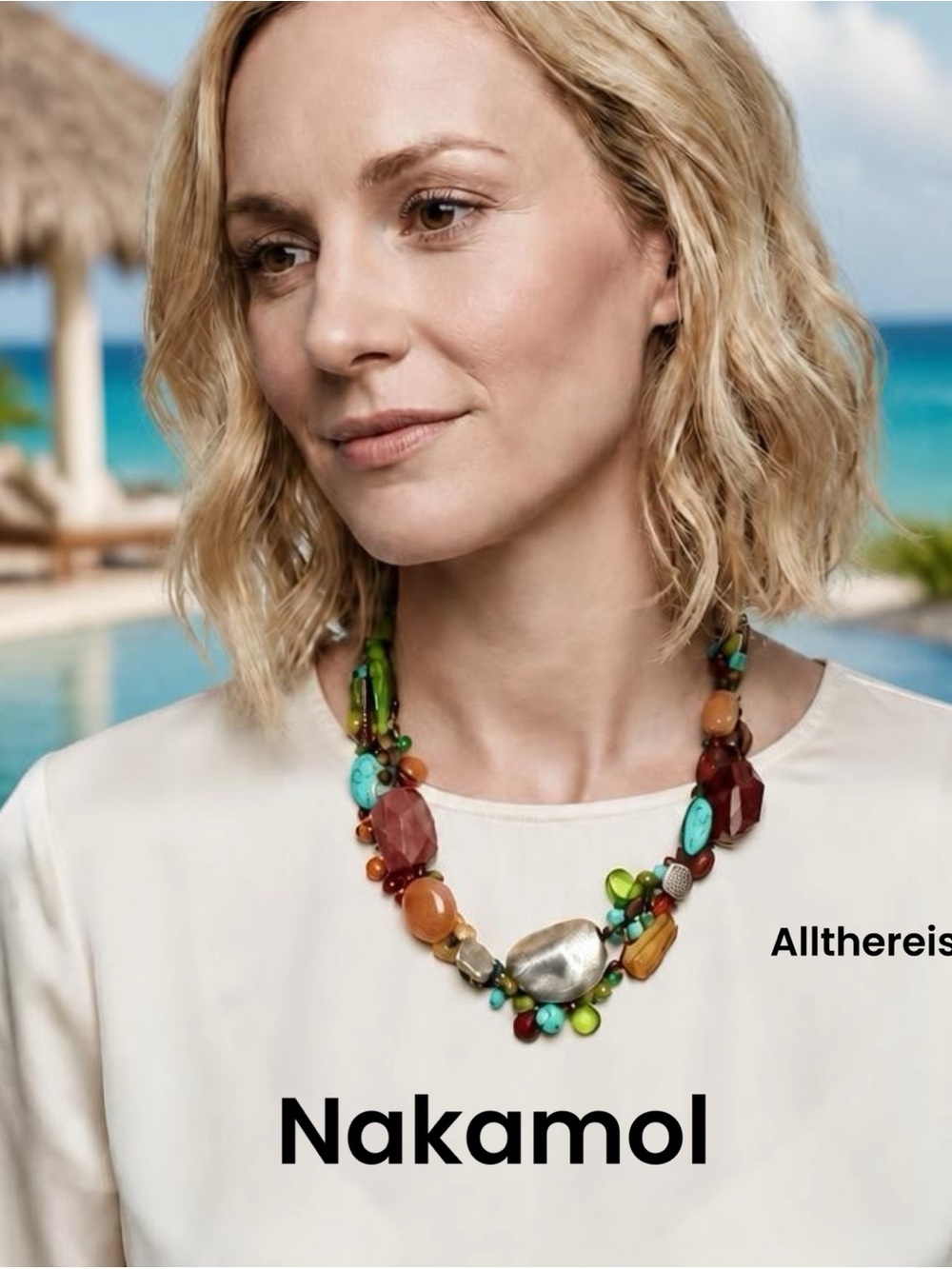 Nakamol necklace semiprecious stones